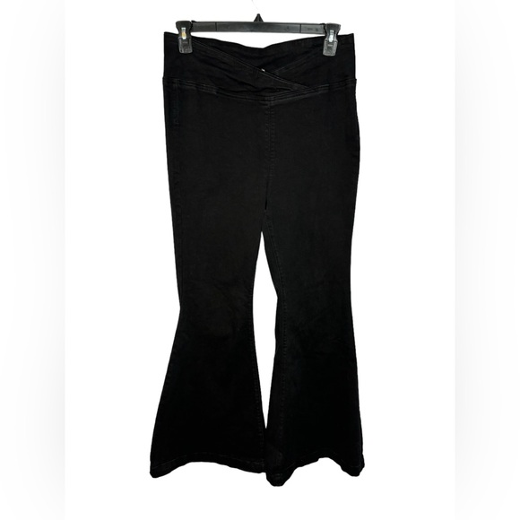 Free People We The Free Venice Flare Stretch Pant Black Size 32 - Picture 4 of 11